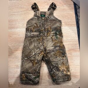 Schmidt Workwear Camo Forest Print Kids Bib Overalls 18 Months